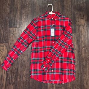 Vineyard Vines Red and Blue Plaid Shirt